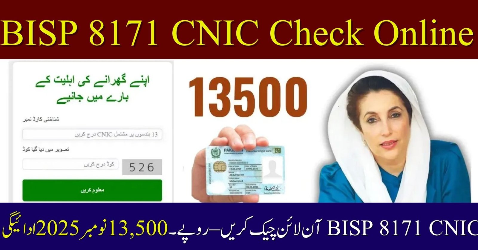 BISP 8171 CNIC Check Online