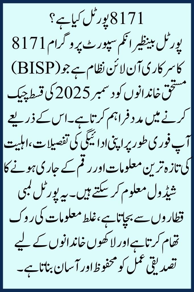 Instant BISP December 2025 Installment Check